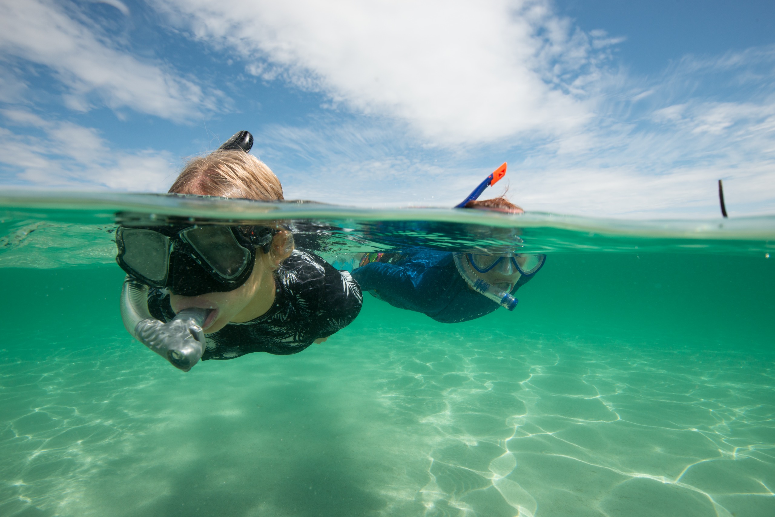 Children snorkelling at Coogee Maritime Trail