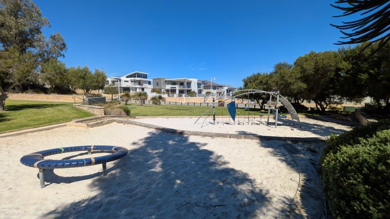 Image of Arabella Park Playground from the east.